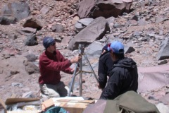 Andy_setting_up_meteorological_station_near_summit_lake