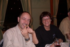 Greg__amp__Judy_with_Horse_Pills_up_Gregs_nose